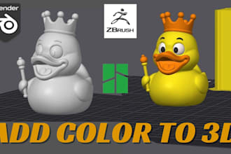 add color to 3d model stl, 3mf split part ready for bambu studio ams multicolor