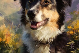 draw disney pet portrait