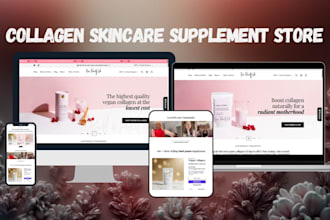 build collagen gummies website beauty supplement skincare vitamins shopify store