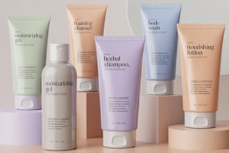 design cosmetic packaging skincare label product branding luxury cbd supplement