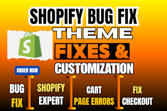 shopify bug fix shopify issues shopify expert liquid coding theme errors quick
