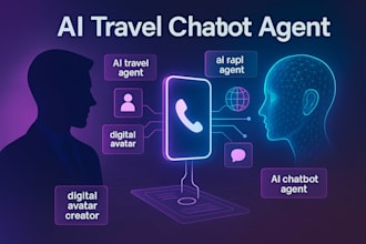 build ai influencer avatar web app, ai travel assistant metahuman QA ai chatbot