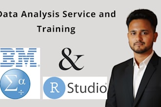 provide data analysis and training with IBM spss and r programming