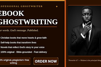 ghostwrite christian ebook self help book ghostwriter ebook writer ghostwriting