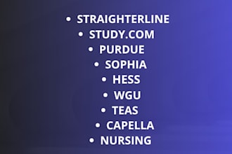 do sophia, straighterline, teas, purdue, hess