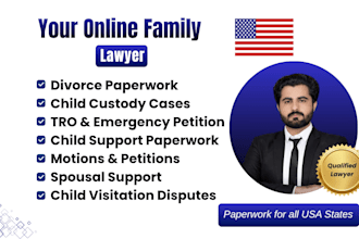 prepare court ready documents for divorce and child custody