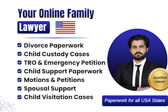prepare court ready documents for divorce and child custody