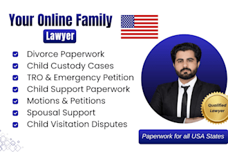 prepare court ready documents for divorce and child custody