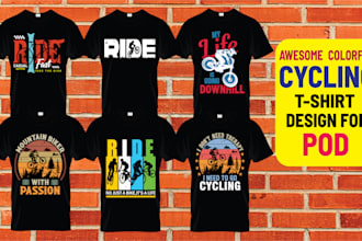 design unique cycling t shirt for your brand