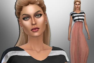 create a custom sim with cc in the sims 4