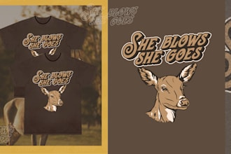 design vintage hunting and outdoor t shirt graphic