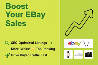 craft high converting ebay listings SEO optimized titles descriptions