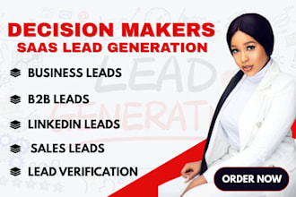 provide decision makers verified and targeted saas lead generation