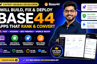 build, fix, deploy base44 apps, lovable, replit web app, API integration