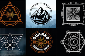 create sacred geometry or mystical or spiritual mandala logo
