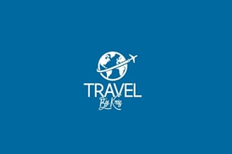 design professional tour travel adventure travel agency logo