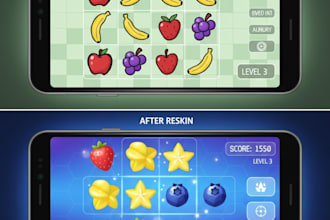 fix bugs and reskin unity games