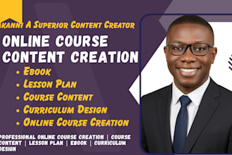 do online course creation, course content, lesson plan, course curriculum, ebook