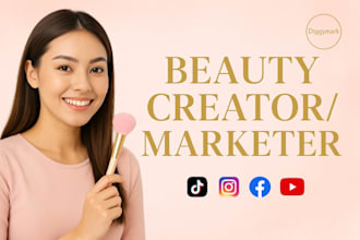be beauty brand social media manager for skincare, makeup and cosmetic marketing