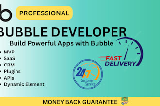 build responsive bubble web app and bubble mobile app