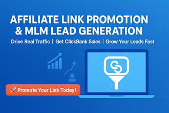 do affiliate link promotion, clickbank and mlm lead generation