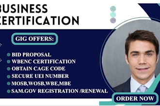 do business certification wosb, vosb, mbe, dbe, hubzone, samgov registration