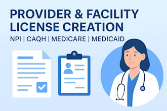 create and manage provider and facility licenses for your healthcare business