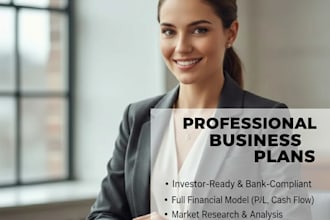 prepare a complete business plan