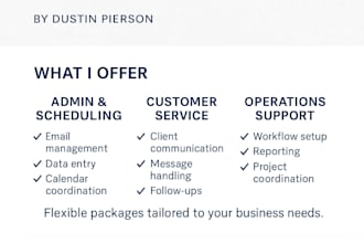manage your operations, admin, and customer service