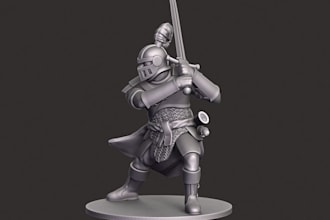 sculpt 3d characters,warhammer figures,3d miniatures,trpg,dnd,stl for printing