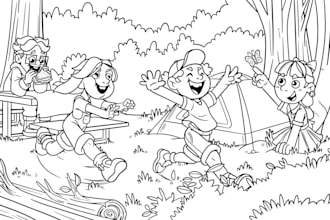 create unique coloring book pages for kids and adults