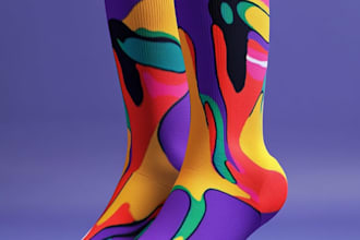 make a custom and pattern socks design