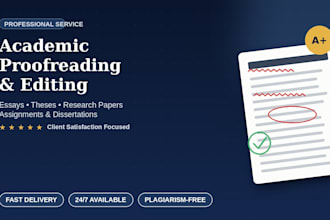proofread, edit, and improve your writing professionally