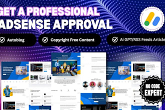 design wordpress website, blog, news website for google adsense approval