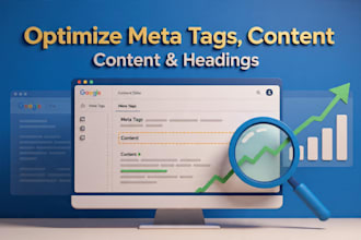 optimize meta tags, content, headings for google and users