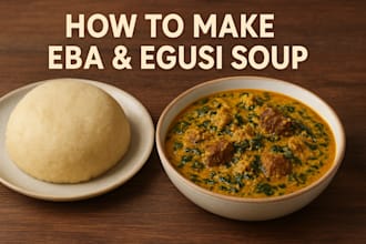 make eba and egusi