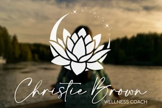 design yoga, wellness, spa, health and fitness logo