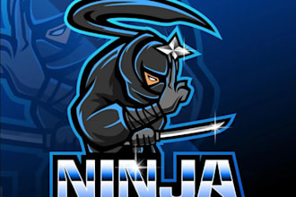 create an epic ninja mascot logo design at the best service