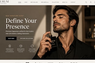 perfume shopify store perfume website luxury perfume shopify store