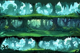 do 2d game concept environment game background and assets for your game design