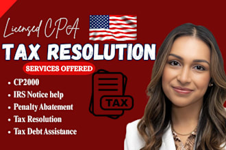 respond to irs notices, cp2000, penalty abatement and tax resolution
