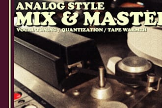 mix and master your song with an analog feel