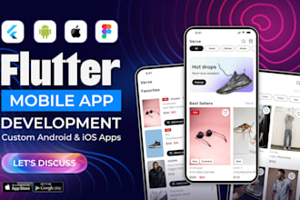 be your flutter developer, build android ios flutter app with firebase and API