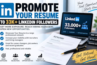 promote your resume to 33k linkedin followers