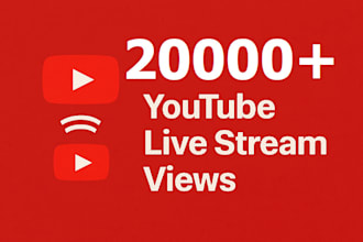 provide real 5000 youtube live stream views and engagement