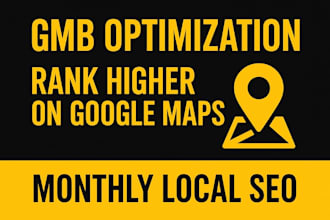 do monthly local SEO, GEO and gbp optimization for map pack and website ranking