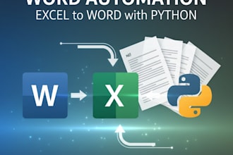 automate reports excel to word with python
