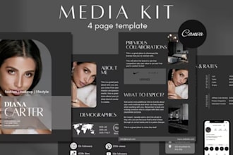 design professional speaker one sheet, epk, media kit, press kit, sales flyer