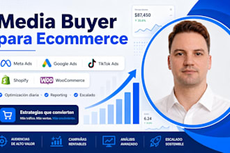 media buyer ecommerce meta google tiktok ads trafficker