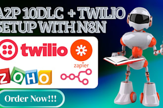 integrate twilio with retell ai, vapi ai, CRM and n8n, zapier for automation